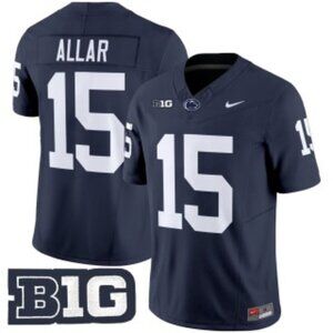 Drew Allar Navy Jersey Stitched Vapor For Mens Youths Select